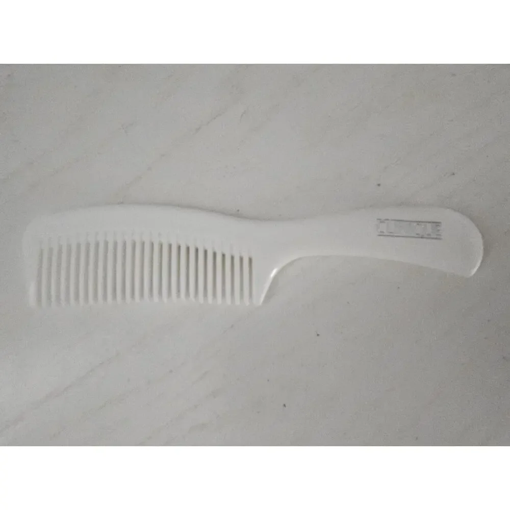 Vintage Clinique Hair Comb Wide Tooth Detangling White Hard Plastic Set‎ Of 3